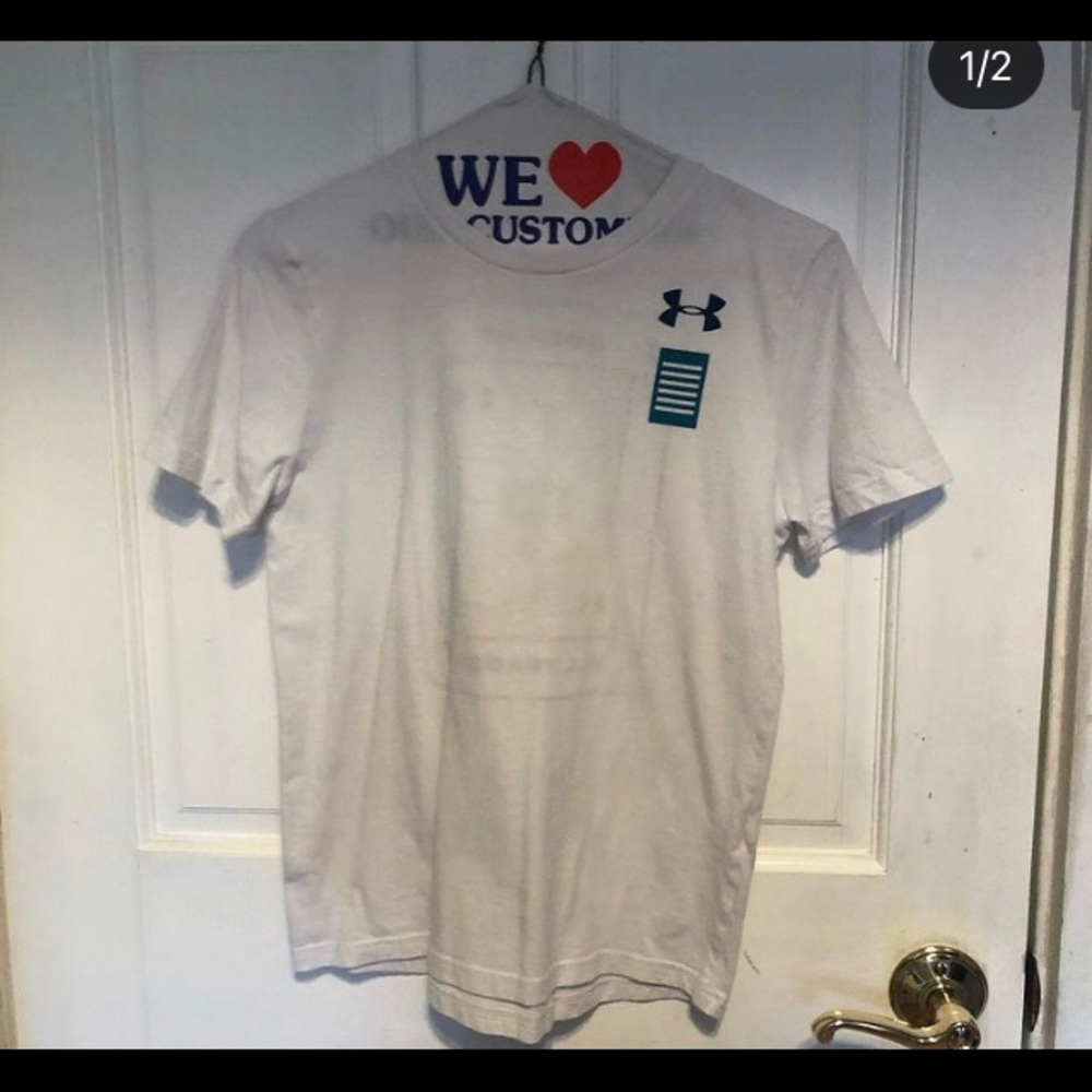 Playing card under armor shirt